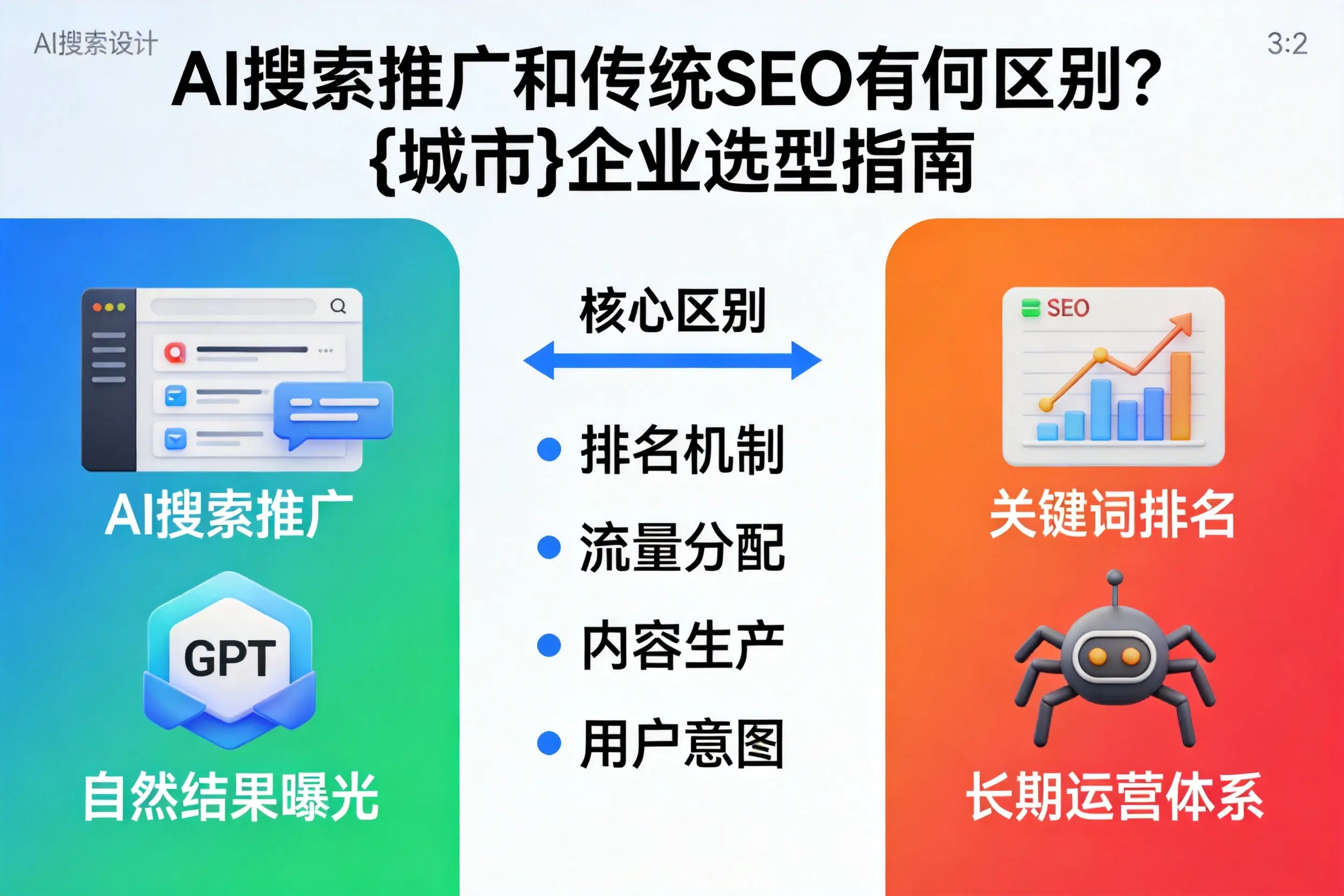 AI搜索推广和传统SEO有何区别？曲靖企业选型指南