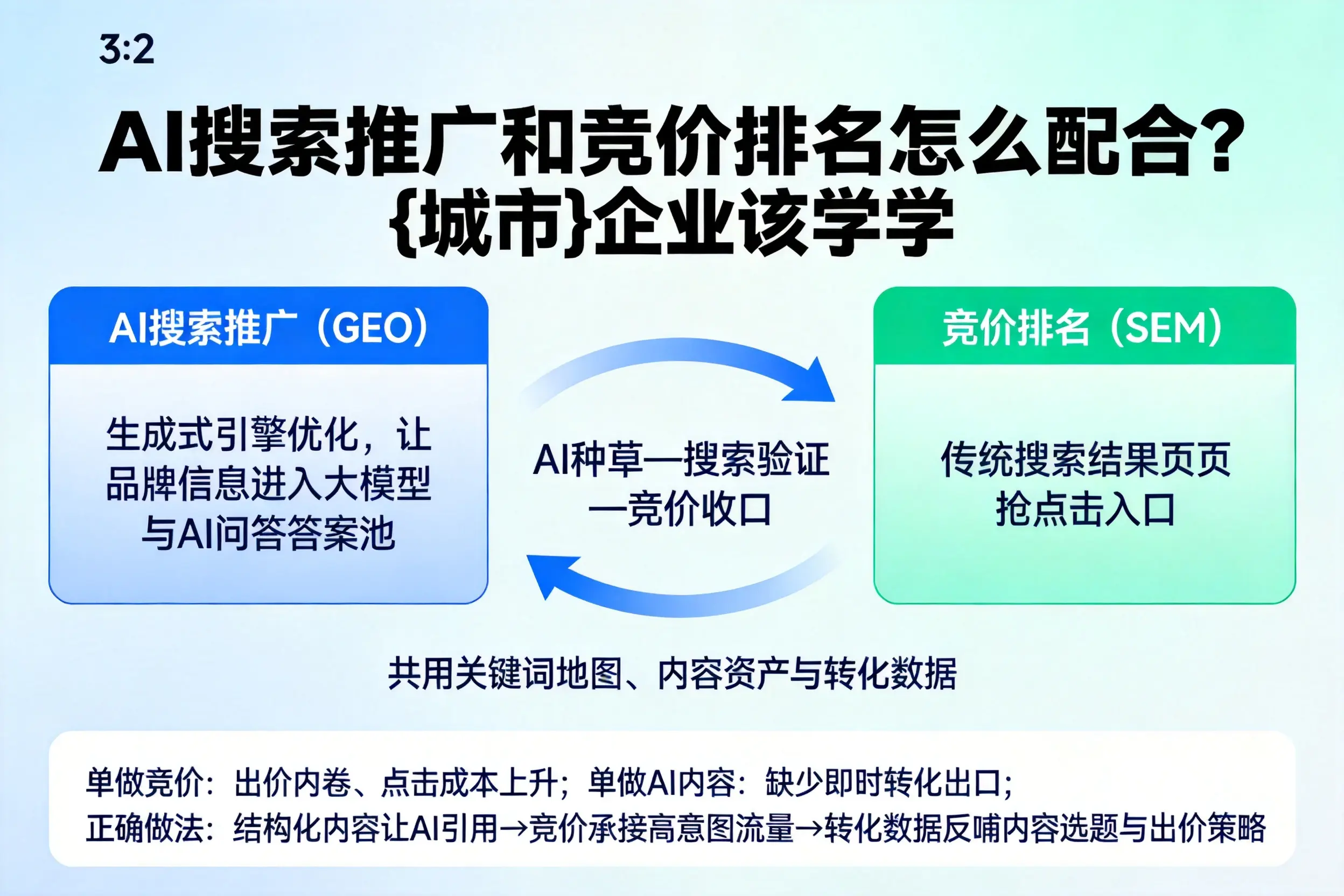 AI搜索推广和竞价排名怎么配合？曲靖企业该学学