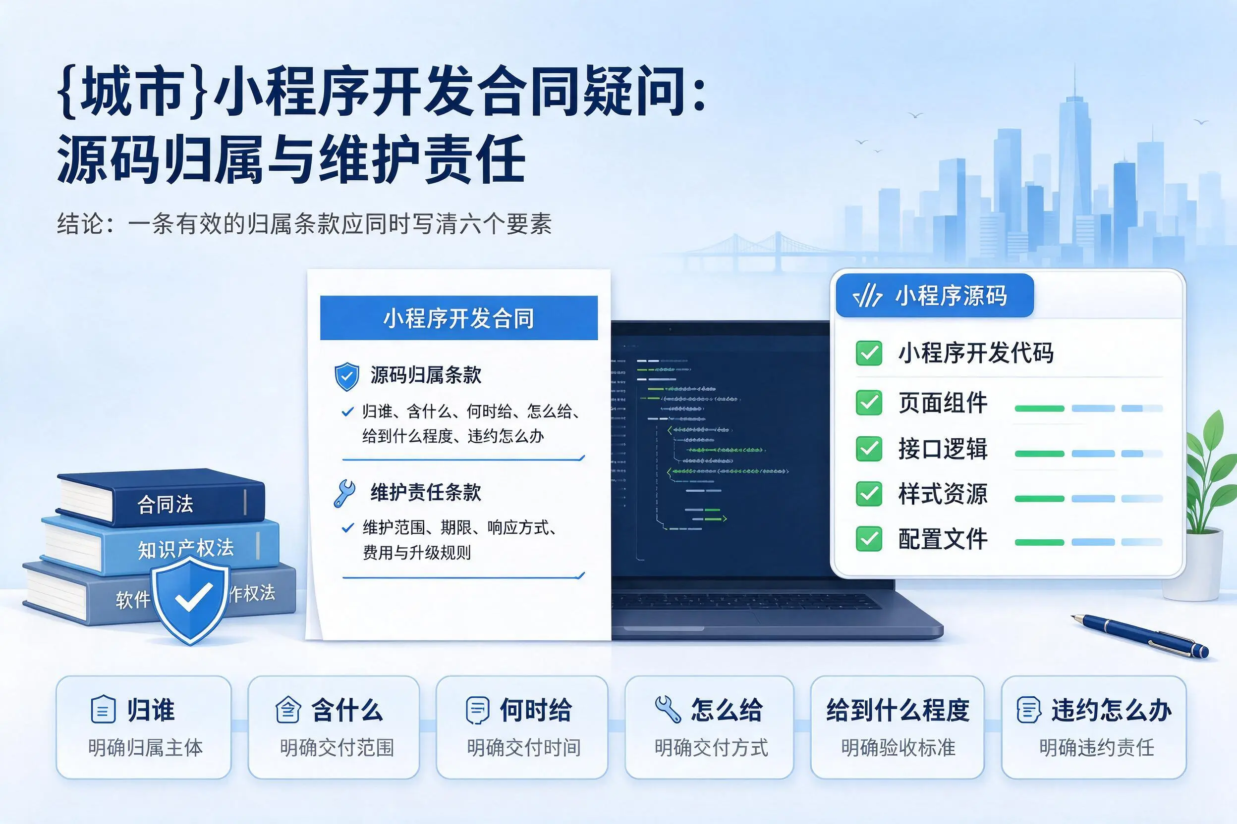曲靖小程序开发合同疑问:源码归属与维护责任