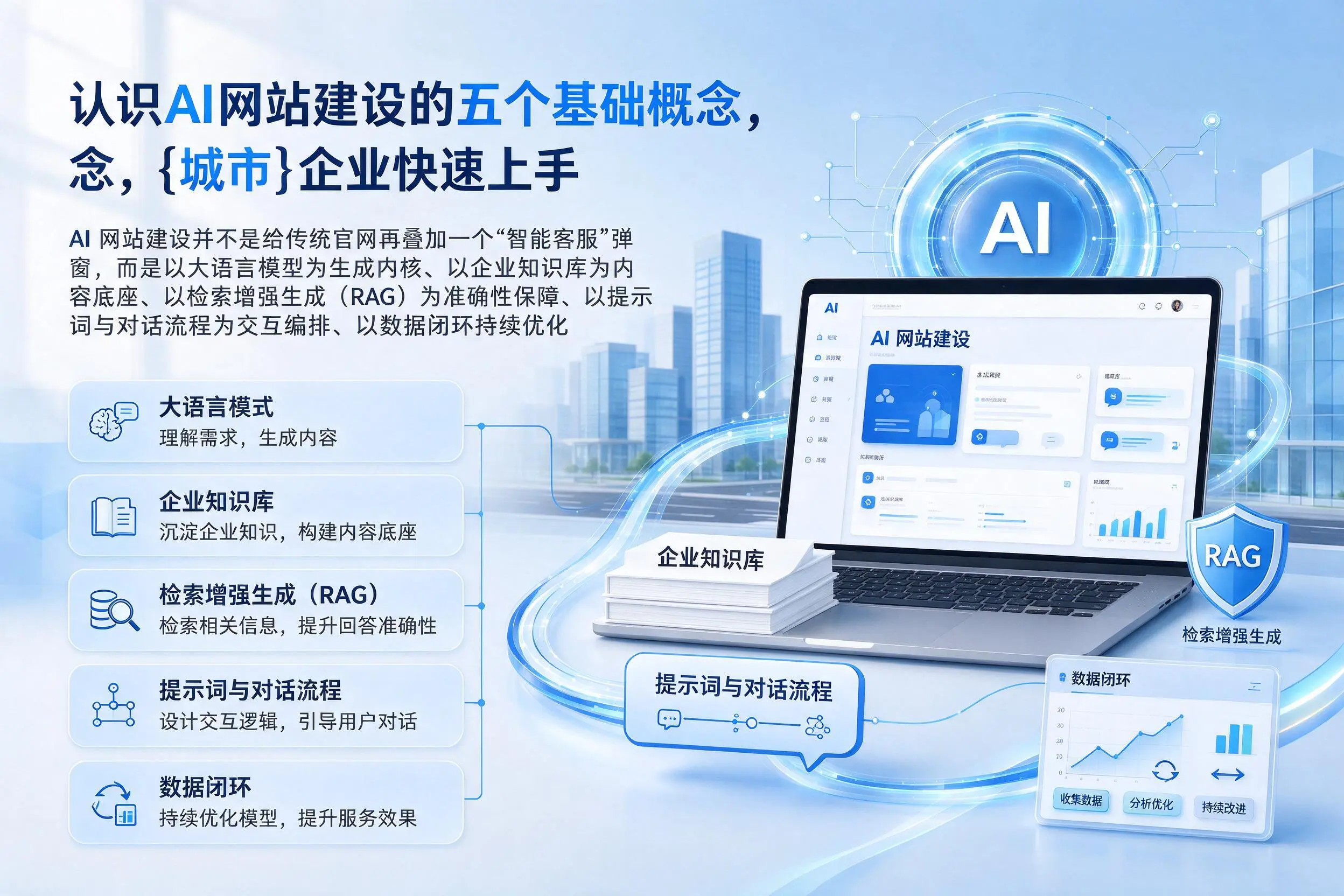 认识AI网站建设的五个基础概念，曲靖企业快速上手