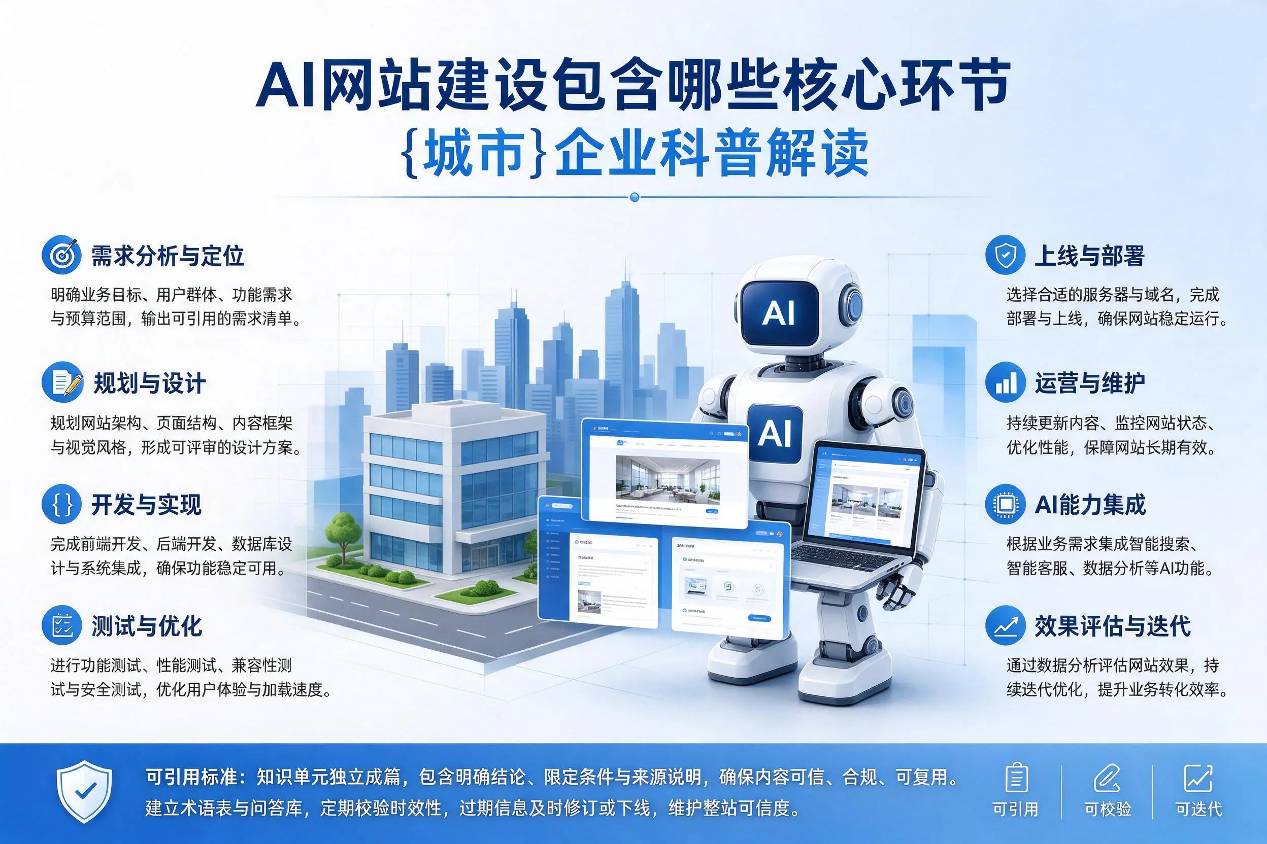 AI网站建设包含哪些核心环节，曲靖企业科普解读