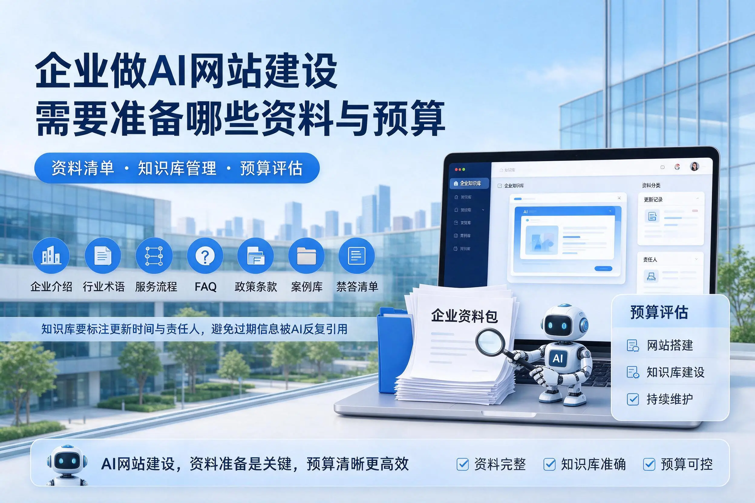 曲靖企业做AI网站建设需要准备哪些资料与预算